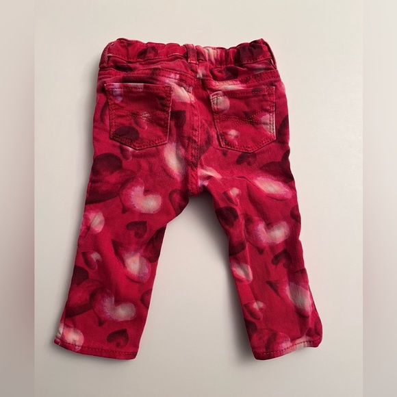GAP Kids Red Heart Pattern Jeans - Picture 2 of 3